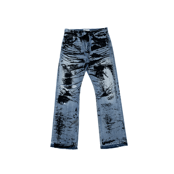 FVVO Flocked Slant Fly Jeans