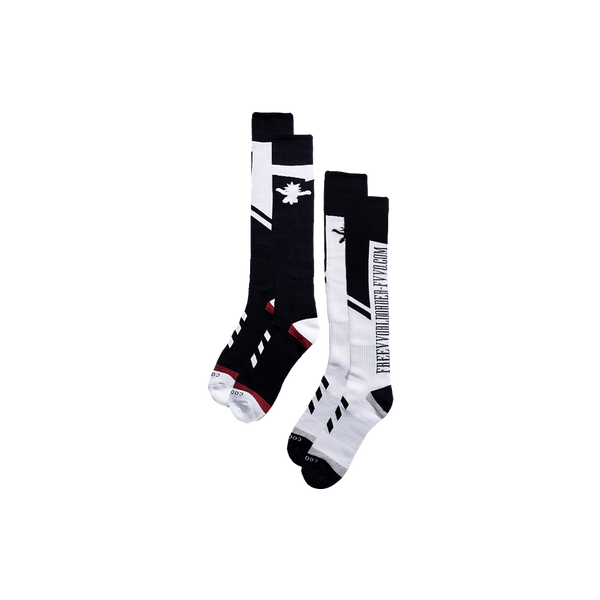 “FVVO.COM"Jacquard Knee High Socks (2 Pack)